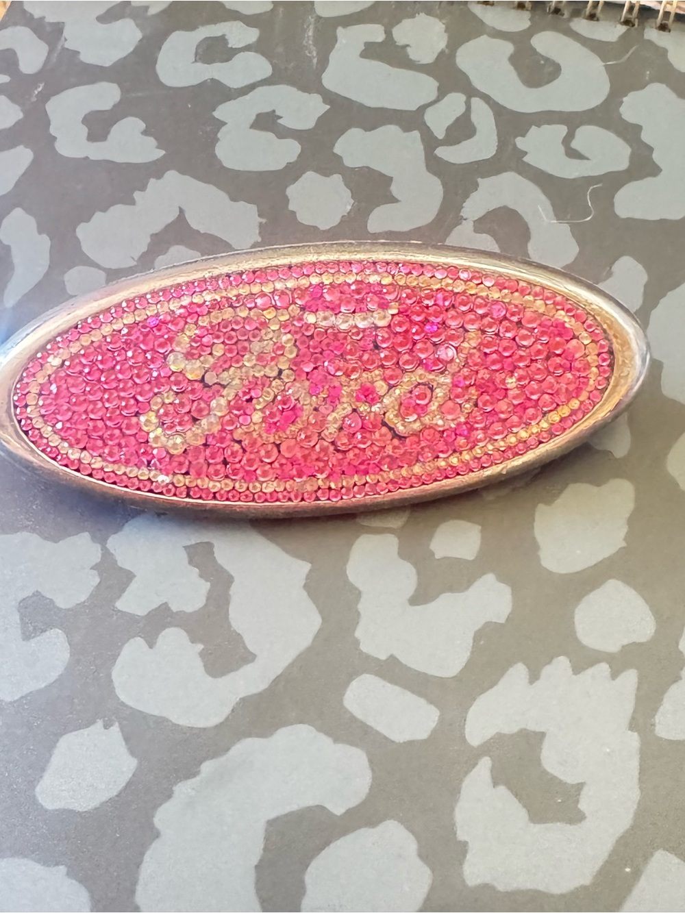 Pink Jeweled Ford Emblem